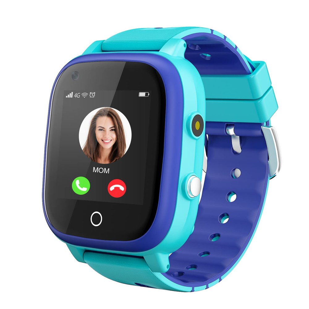 4G Kids Smart Watch, IP67 Waterproof Child Smartwatch with Camera, SOS,GPS Tracker, Video Calling, WiFi, Touch Screen Wrist Watch Phone for Age 3-14 Year Boys Girls Xmas Birthday Gift (Sky Blue)