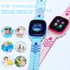 4G Kids Smart Watch, IP67 Waterproof Child Smartwatch with Camera, SOS,GPS Tracker, Video Calling, WiFi, Touch Screen Wrist Watch Phone for Age 3-14 Year Boys Girls Xmas Birthday Gift (Sky Blue) view 4