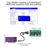 10Gtek PCIe X16 to (4) SFF-8643 U.2 SSD Adapter, Requires Motherboard BIOS Bifurcation, Windows10/8/7, RHEL8/7, ESXi7/6, Ubuntu21/20/18 Compatible view 4