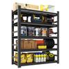BEESTMUEBLE Garage Shelving, 2500LBS Garage Shelving Heavy Duty, Adjustable and Detachable Metal Storage Shelves with Fences, Easy Assembly, Shelves for Warehouse,Basement (35.4" W*15.7" D*72" H) view 1