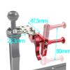 FEICHAO Dual Hand-Hold Photography Diving Bracket Tray Hand Grip for Camera Underwater Accessory (Red) view 2