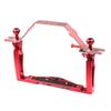 FEICHAO Dual Hand-Hold Photography Diving Bracket Tray Hand Grip for Camera Underwater Accessory (Red) view 4
