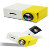 ASDNN Mini Projector,LED Portable Home Entertainment Projector, Definition 1080P Support Mobile Power Supply,Outdoor Camping Parent Child Interaction (Yellow) view 2
