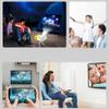 ASDNN Definition 1080P Support Mobile Power Supply,LED Portable Home Entertainment Projector,Mini Projector,Outdoor Camping Parent Child Interaction (Black) view 4
