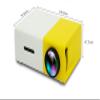 ASDNN LED Portable Home Entertainment Projector, Definition 1080P Support Mobile Power Supply,Mini Projector,Outdoor Camping Parent Child Interaction (Yellow) view 3