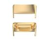 FitTurn Compatible with Fitbit Charge 5 Advanced Fitness Bracelet 316L Stainless Steel Connector Adapter Fits any watch strap with 18mm width (Gold) view 1