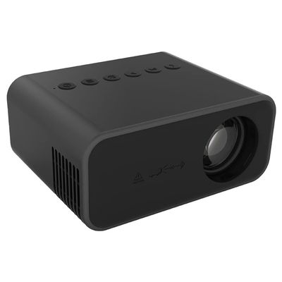 ASDNN Home Projector,5s Boot with Rich Colors,100 Inch Portable Outdoor Camping Home Theater,Mini Micro LED Projector,Compatible with Android iOS (Black)
