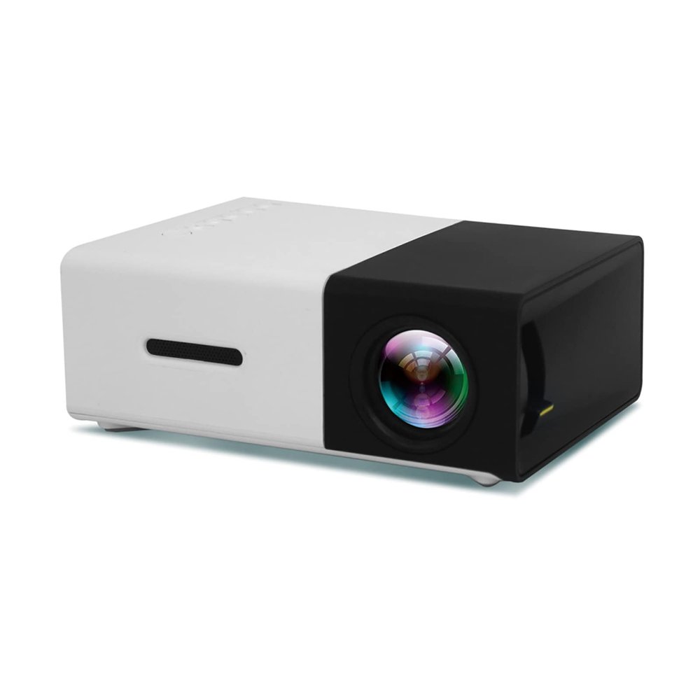 ASDNN Mini Projector,LED Portable Home Entertainment Projector, Definition 1080P Support Mobile Power Supply,Outdoor Camping Parent Child Interaction (Blue)