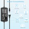 Aclorol Universal AC Adapter 3V-24V 3A 72W Adjustable Power Supply DC 3V 5V 6V 9V 12V 24V 100-240V AC/DC Converter Various Switching with Polarity Converter & 14 Tips for 12V 5V LED Pixels Lights view 2
