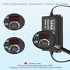 Aclorol Universal AC Adapter 3V-24V 3A 72W Adjustable Power Supply DC 3V 5V 6V 9V 12V 24V 100-240V AC/DC Converter Various Switching with Polarity Converter & 14 Tips for 12V 5V LED Pixels Lights view 3