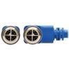 Tripp Lite M12 X-Code Cat6a Shielded Ethernet Cable, Right-Angle M12 Cable, 10G F/UTP CMR-LP (M/M), IP68, 60W Power Over Ethernet, Blue, 6.6 Feet / 2 Meters, (NM12-6A3-02M-BL) view 3