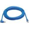 Tripp Lite M12 X-Code Cat6a Shielded Ethernet Cable, Right-Angle M12/RJ45 Cable, 10G F/UTP CMR-LP (M/M), IP68, 60W Power Over Ethernet, Blue, 16.4 Feet / 5 Meters, (NM12-6A4-05M-BL) view 2