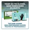Comfy Package GUSTO Black Nitrile Gloves [100 Count] 6 Mil, HEAVY DUTY Disposable Gloves for Food Prep, Cooking, Tattoo, Cleaning  Latex-Free, Powder-Free, Textured Fingertips - Large (Formerly view 2