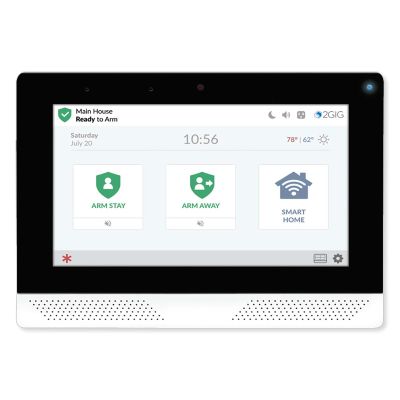 2GIG 2GIG-EDG-NA-AA EDGE Security Automation Panel for Use with AT&T, 7" Screen with Brighter Color and Greater Detail, Facial Recognition Disarm, High Speed Processor, Alarm.com Cameras On the Panel