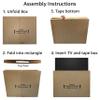 UOFFICE Moving Boxes Bundle (Tv Box (2-Pack), TV Moving Boxes For Packing, Moving & Storage, Adjustable Flat Screen TV Boxes, Flat Screen view 3