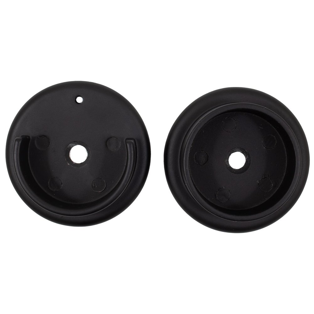 Stone Harbor Hardware Heavy-Duty Metal Pole Sockets, Fits Poles up to 1-3/8" Diameter, Matte Black