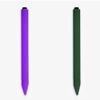 2 Pack Soft Rubber Silicone Sleeve Case Compatible with Microsoft Surface Pen/Pen Pro, Protective Skin Cover case Non-Slip Smooth Grip Holder for Surface Pen Pro (Purple+deep Green) view 1