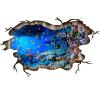 3D Under The Sea Fish Floor Wall Decals, FODIENS Ocean Sea Life Wall Stickers, Removable Peel and Stick Waterproof DIY Wall Art Decal for Kids Room Nursery Bathroom Living Room Playroom view 1