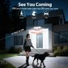 INCX Solar Motion Sensor Lights Outdoor, 3 Heads Security Lights Solar Powered, 156 LED Flood Light Motion Detected Spotlight for Garage Yard Entryways Patio, IP65 Waterproof, White, 1 Pack view 2
