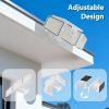INCX Solar Motion Sensor Lights Outdoor, 3 Heads Security Lights Solar Powered, 156 LED Flood Light Motion Detected Spotlight for Garage Yard Entryways Patio, IP65 Waterproof, White, 1 Pack view 3