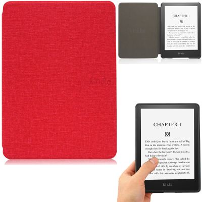 REASUN Case for 6.8" Kindle Paperwhite (11th Generation-2021) and Kindle Paperwhite Signature Edition,Lightweight Slim PU Leather with Auto Sleep/Wake Case for Kindle Paperwhite 2021, Red