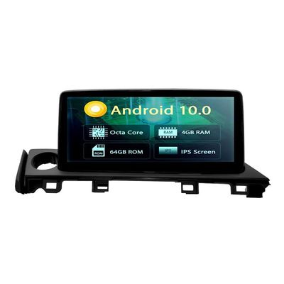 10.25Inch Car GPS Navigation for Mazda 6 2020 2021 Androind 10.0 Head Unit 4G RDS WiFi Bluetooth Center Multimedia FM AM Support SWC Rear View Camera Video Audio