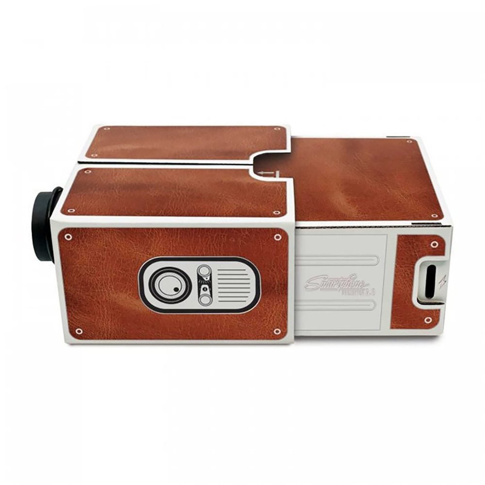 ASDNN Simple Home Retro Small Theater,DIY Projector,Smart Phone to Watch,no Power Supply,Retro Mini Projector