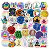 50Pcs Yoga Aesthetic Art Mandala Flowers Waterproof Stickers Pack | Color Vsco Cool Deacls Vinyl Sticker for Water Bottle Laptop Phone Adults Skateboard Luggage view 2