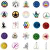 50Pcs Yoga Aesthetic Art Mandala Flowers Waterproof Stickers Pack | Color Vsco Cool Deacls Vinyl Sticker for Water Bottle Laptop Phone Adults Skateboard Luggage view 3