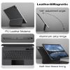 doqo iPad Pro 11 Magic-Style Keyboard Case (11", 2021), Wireless Keyboard with Trackpad for iPad Pro 11 inch 2021 3rd & 2nd & 1st Gen, iPad Air 10.9 inch 5th/4th Gen, Slim Rugged Folio(Leather, Gray) view 4