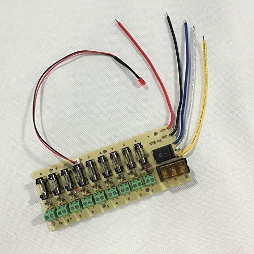 12V DC Power Distribution 9-Way PCB Board Terminal Block for Switching Power Supply Electricity Current Wiring LED Switch 9CH