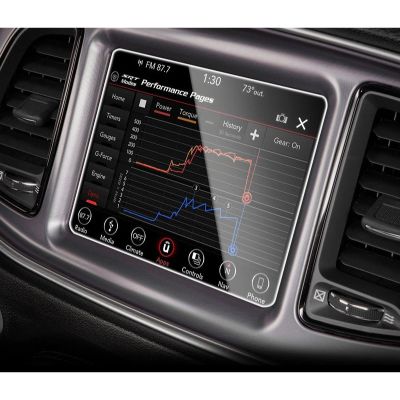 BAWAQAF for Dodge Challenger 2015-2020, Car GPS Navigation Film LCD Screen Tempered Glass Film Anti Scratch Film Interior Refit