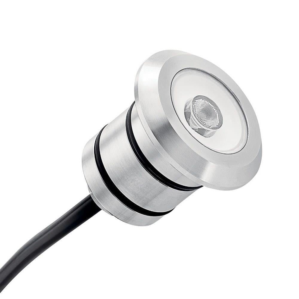 2W 1 Led Mini All-Purpose in-Ground Light 2.25 inches Tall By 2.25 inches Wide-Stainless Steel Finish-3000 Color Temperature No Specific Style Landscape 12V Led Inground 147-Bel-2896759