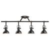 Bailey Street Home 4 Light Fixed Rail with Vintage Industrial Inspirations 11.25 inches Tall by 5.5 inches Wide-Olde Bronze Finish Vintage Industrial Rail Light 147-Bel-555169 view 1