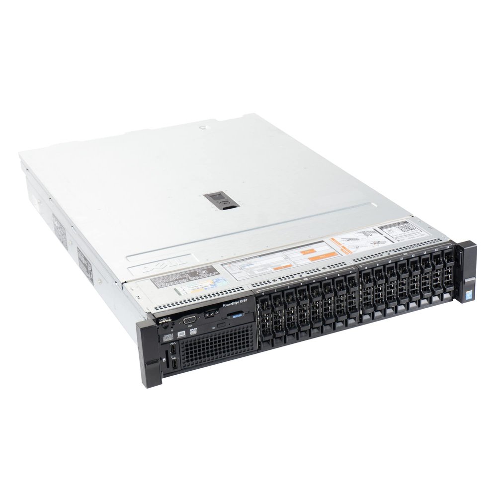 PowerEdge Dell R730 Server | 2X E5-2630 v3 = 16 Cores | 64GB RAM | 2X 240GB SSD (Renewed)