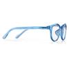 Speidel Blue Light Blocking Scratch Resistant UV Protected Scrub Matching Readers-Taylor Frame Style in Transparent Blue view 3