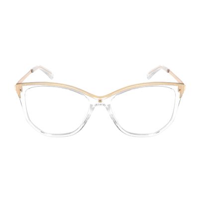 EDGEIWEAR Vintage Cat Eye Computer Blue Light Blocking Glasses with TR90 Frame for Digital Eye Strain Fatigue Relief and Better Sleep (Clear)