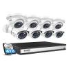 ZOSI 16CH 4K PoE Home Security Camera System,H.265+ 8MP 16 Channel CCTV NVR with 4TB HDD for 24-7 Recording,8pcs Wired 5MP PoE IP Cameras Outdoor Indoor,Night Vision,Motion Alert,Remote Access view 1