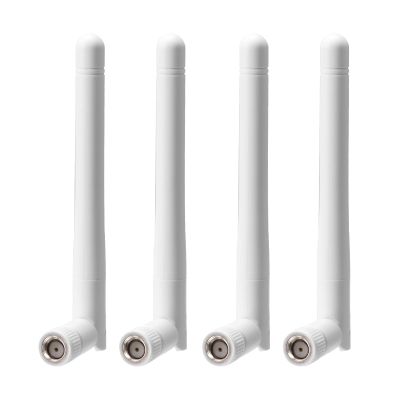 Bingfu External WiFi Antenna RP-SMA 2.4GHz 5GHz 5.8GHz 3dBi Dual Band Wireless Antennas Replacement (4-Pack) for WiFi Router Security IP Camera Access Point USB WiFi Adapter