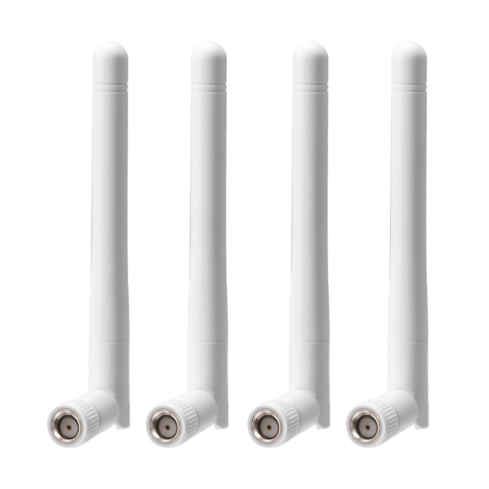 Bingfu External WiFi Antenna RP-SMA 2.4GHz 5GHz 5.8GHz 3dBi Dual Band Wireless Antennas Replacement (4-Pack) for WiFi Router Security IP Camera Access Point USB WiFi Adapter
