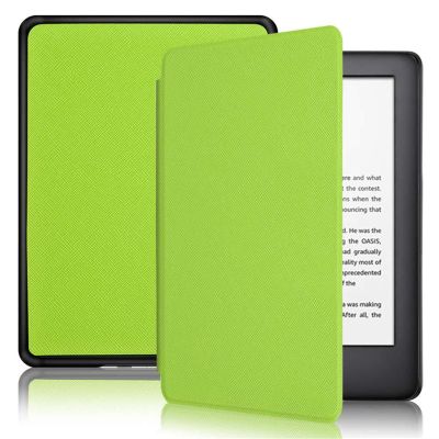 ALMIGHTY All-New Case for 6.8 Kindle Paperwhite 11th Generation 2021 - New Leather Smart Cover with Auto Sleep - Cross Pattern Solid Color