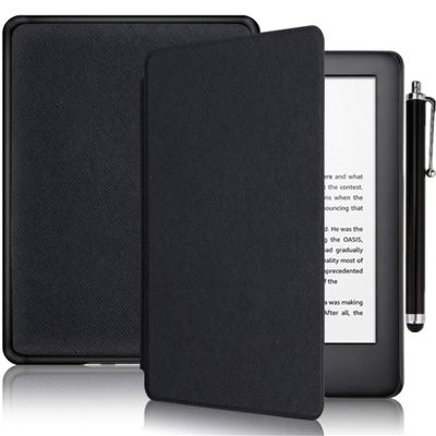 ALMIGHTY All-New Case for 6.8 Kindle Paperwhite 11th Generation 2021 - New Leather Smart Cover with Auto Sleep - Cross Pattern Solid Color