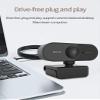 Computer Camera 1080P Series Webcam Auto-Focus Computer Camera with Microphone Rotatable Desktop Laptop PC Web Cam for Internet Meeting Living (Color : 001) view 3
