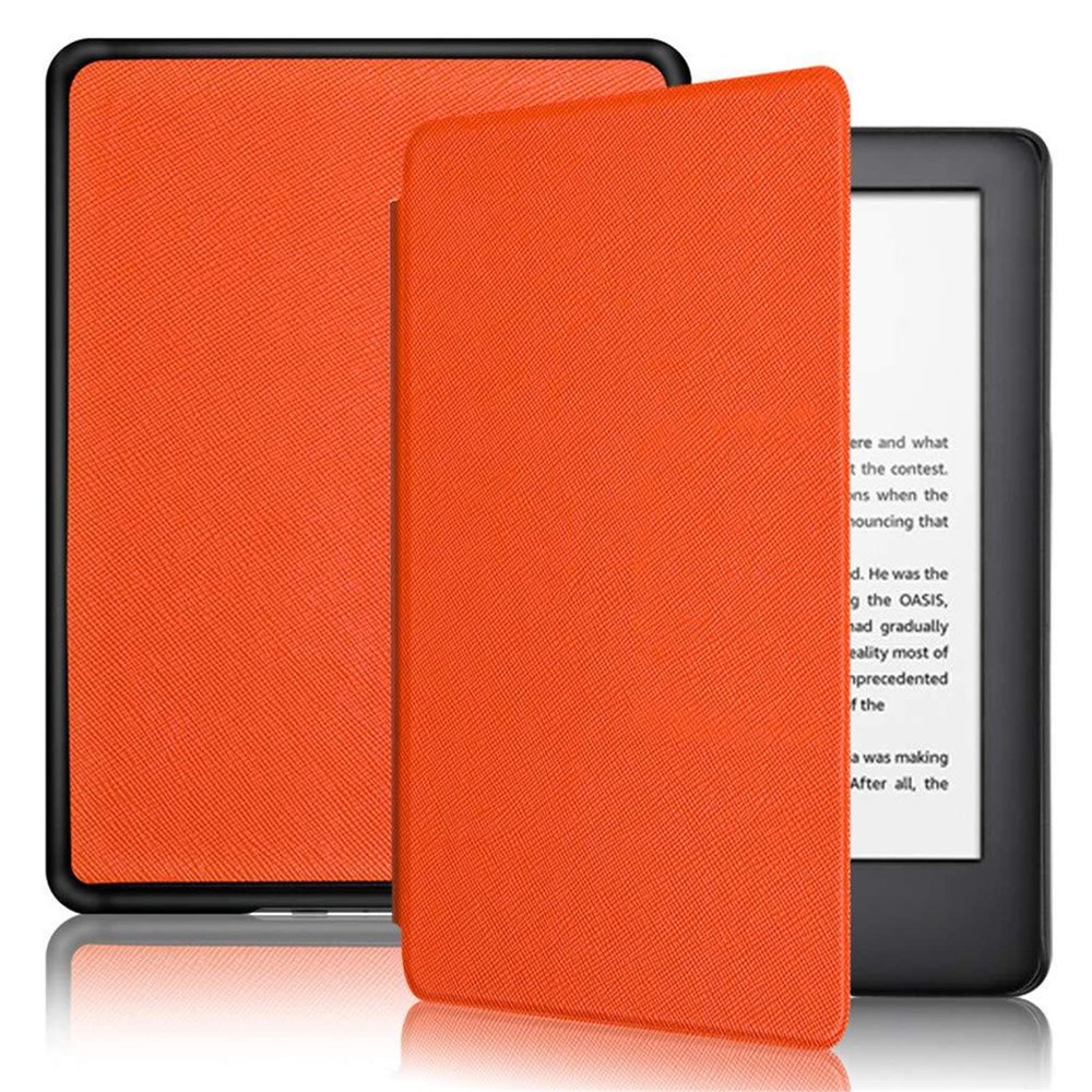 ALMIGHTY All-New Case for 6.8 Kindle Paperwhite 11th Generation 2021 - New Leather Smart Cover with Auto Sleep - Cross Pattern Solid Color