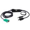 Tripp Lite VGA to DisplayPort & USB-A Adapter Cable Kit, Connects Tripp Lite B020-U & B022-U KVM, 6 Feet / 1.8 Meters, (P778-006-DP) view 2