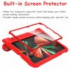 A ADENK Kids Case for 10.9 inch iPad Air 5th/4th Generation, iPad Pro 11 3rd/2nd/1st Generation with Built-in Screen Protector, Shockproof Lightweight Handle Stand Cover (Red) view 3