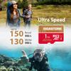 5-Years Data Recovery GIGASTONE 1TB Micro SD Card, 4K Camera Pro, R/W up to 150/130 MB/s, 4K Video Recording for GoPro, DJI, Drone, MicroSDXC Memory Card UHS-I U3 A2 V30, with Adapter view 2