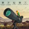 Newest 20-60x100 Monocular Telescope, BAK-4 Prism and FMC Fully Multi-Coated Lens, with Tripod and Carrying Bag and Smartphone Adapter, Ideal for Bird Watching Hunting Concert Travelling view 2