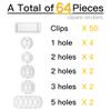 64 Pieces Cable Clips Kit Including 50Pcs Strong Self-Adhesive Organizer Clips and 14Pcs Desk Clips Set, Multipurpose Wire Management Clamps for Tablet Laptop Computer TV Home Office Car (White) view 2