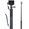 WOLFANG GB2200 Rechargeable Selfie Stick with 2600mAh Rechargeable Battery, Selfie Stick Black Rotation Action Camera, Compatible with Other Action Cameras and Travel(24-60CM) view 1